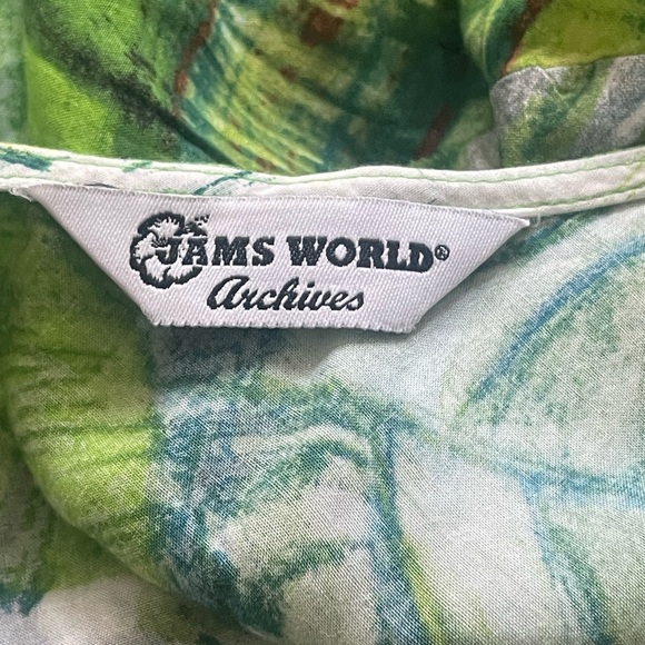 Jams World Green and White Sleeveless‎ Sundress - Picture 10 of 10